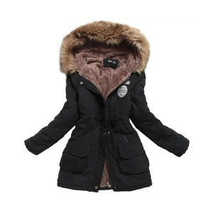 PARKA PARA MUJER - COLOR NEGRO